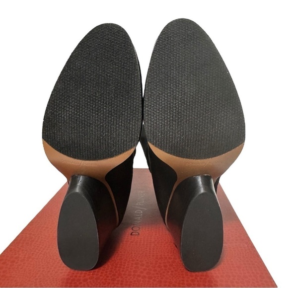 NEW Donald Plinar Pandra Black Stretch Suede Pull On Ankle Boots Booties Size 9 - Picture 12 of 14